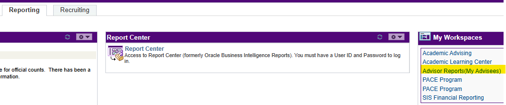 How to Access your advisees information  snip